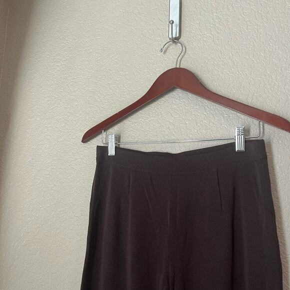 Exclusively Misook Pull on Knit Trousers Pants Brown Acrylic XS Women’s - Picture 4 of 5